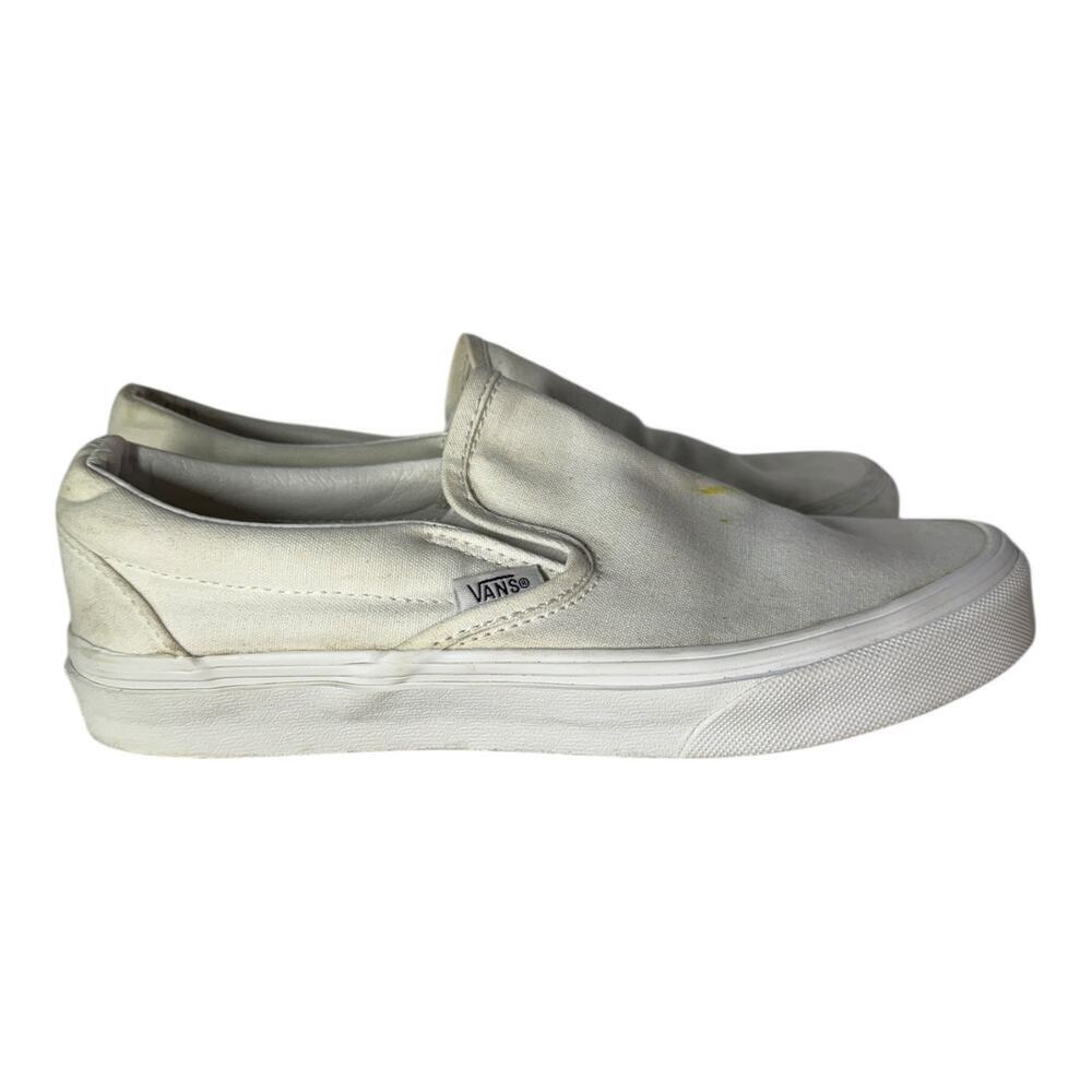 Vans Classic Triple White Sneakers Slip-On Women’s Size 7 Low Top